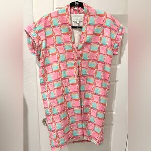 Brooke Wright Watercolor Check Dress